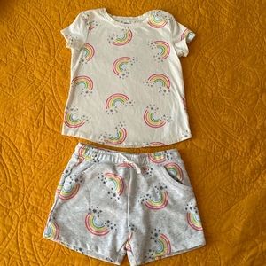 Rainbow Short Sleeve and Shorts outfit